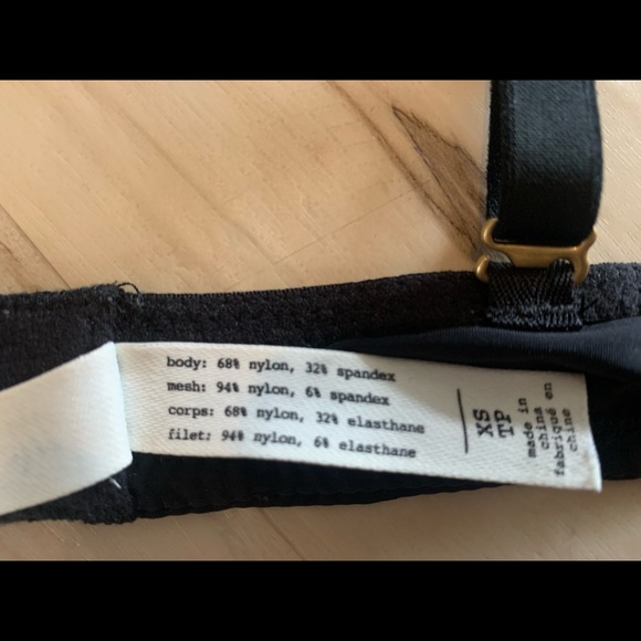 Madewell Black Mesh Bralette - Size XS - Picture 4 of 5